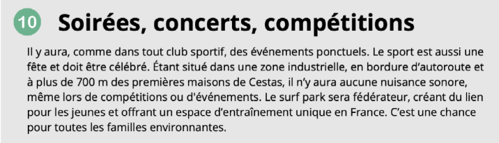 Soirées, concerts, compétitions