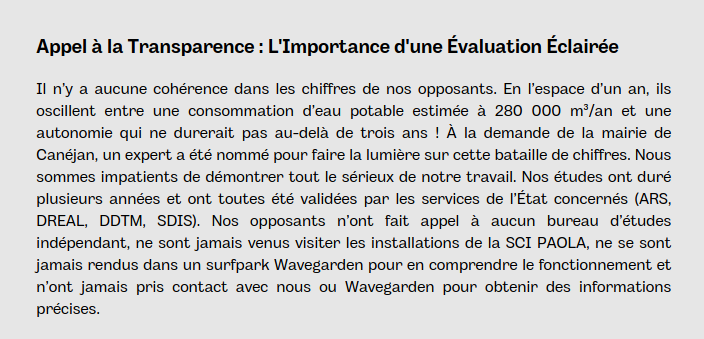 Consommation annuelle d’eau potable2